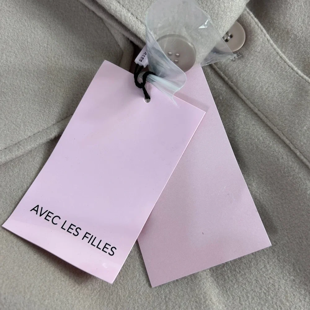 Anthropologie Avec‎ Les Filles Shacket Dusty Pink Button Up Shirt Jacket NWT